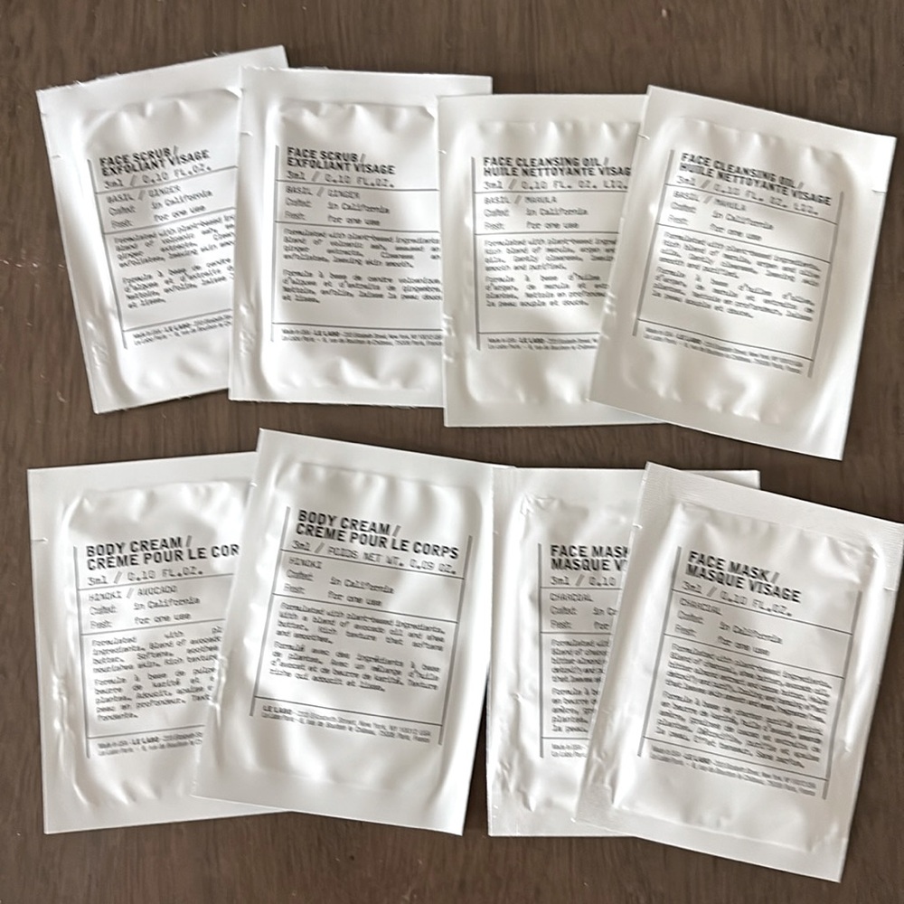 Le Labo skincare samples